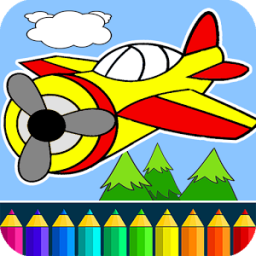 Planes: painting game for kids App by Coloring Games