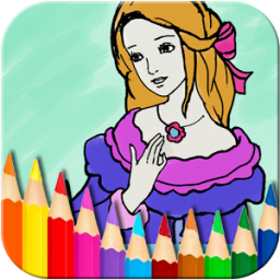 Princess Coloring Book App by Doodle Joy Studio