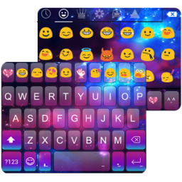 Color Galaxy Emoji Keyboard App by Colorful Design