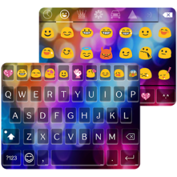 Multicolor Emoji Keyboard Skin App by Colorful Design