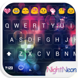 Night Glass Emoji Keyboard App by Colorful Design