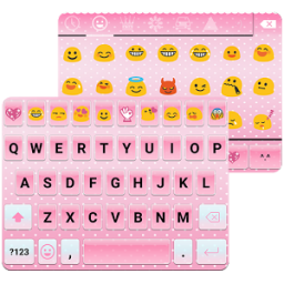 Pink Emoji Keyboard -Emoticons App by Colorful Design