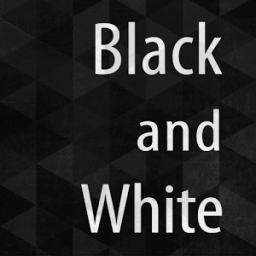 Black and White Atom theme App by DLTO