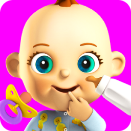 Talking Babsy Baby: Baby Games App by Kaufcom Games Apps Widgets