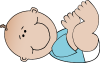 +baby+lying+happy+diaper+child+young+ clipart