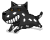 +black+angry+dog+smile+ clipart