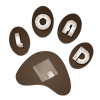 +button+paw+load+brown+disk+save+ clipart