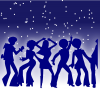 +disco+dancers+people+night+stars+party+ clipart