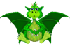 +dragon+monster+green+ clipart