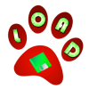 +paw+disk+load+button+word+ clipart