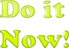 +word+text+do+it+now+green+ clipart