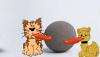 +cats+licking+wrecking+ball+ clipart