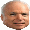 +celebrity+political+jogn+mccain+ clipart