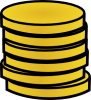 +gold+stack+coins+money+ clipart