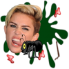 +miley+cyrus+celebrity+splatter+head+ clipart