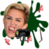 +miley+cyrus+celebrity+splatter+head+ clipart