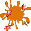 +splattered+snail+bug+animation+ clipart