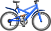 +blue+bicycle+transportation+exercise+ clipart