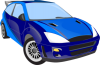 +blue+car+transportation+automobile+ clipart