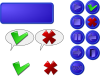 +buttons+icons+x+checkmark+ clipart