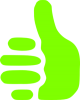 +green+hand+thumbs+up+ clipart