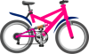 +pink+bicycle+ clipart