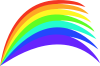 +rainbow+wing+colorful+ clipart