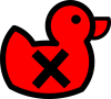 +red+dead+ducky+x+ clipart