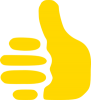 +yellow+hand+thumbs+up+ clipart