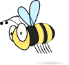 +bumble+bee+flying+insect+ clipart