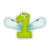 +flying+winged+cartoon+number+animation+1+0004+ clipart