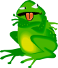 +frog+crossed+arms+mad+angry+tongue+ clipart