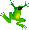 +jumping+scared+frog+ clipart