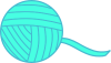 +ball+yarn+thread+sewing+teal+ clipart