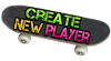 +create+new+player+skateboard+ clipart