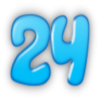 +number+blue+24+ clipart
