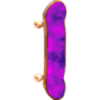 +purple+cloudy+skateboard+ clipart
