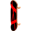 +red+lines+skateboard+ clipart