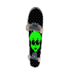 +skateboard+deck+alien+head+ clipart