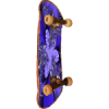 +skateboard+deck+blue+fractal+ clipart