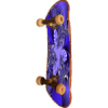 +skateboard+deck+blue+fractal+ clipart