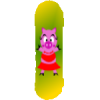 +skateboard+deck+pig+ clipart