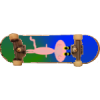 +skateboard+deck+pink+panther+ clipart