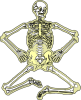 +skeleton+bones+human+sitting+ clipart
