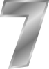 +silver+number+7+ clipart