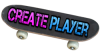 +skateboard+word+text+create+player+ clipart
