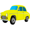+automobile+transportation+yellow+car+ clipart