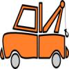 +automobile+transportation+yellow+tow+truck+ clipart