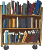 +book+shelf+library+reading+ clipart