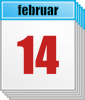 +calendar+day+month+february+14+ clipart